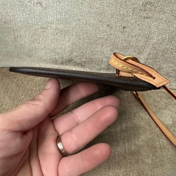 LOUIS VUITTON - NEW Neverfull Pink Pivone Pochette Monogram - for PM or … - Picture 8 of 10